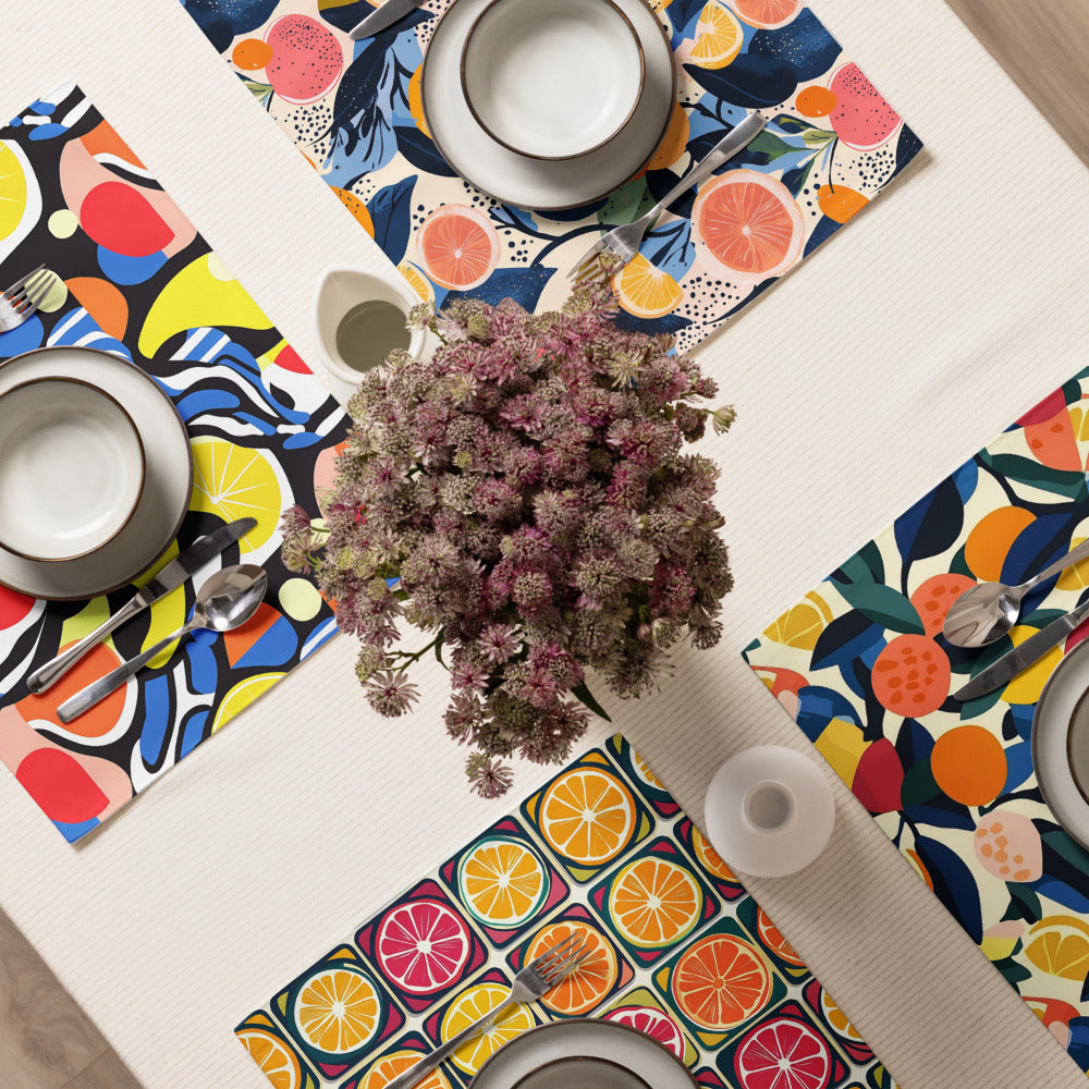 Citrus Abstract Placemats Set СSPM04