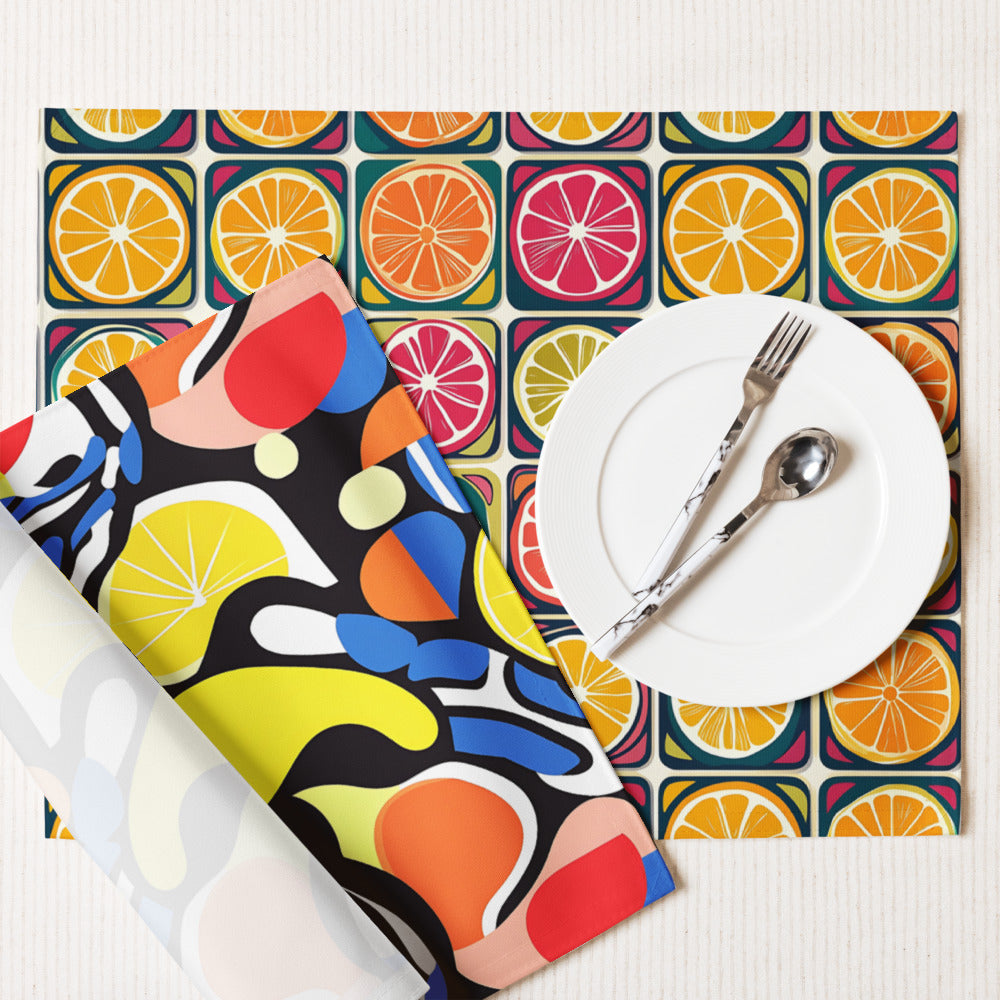 Citrus Abstract Placemats Set СSPM04