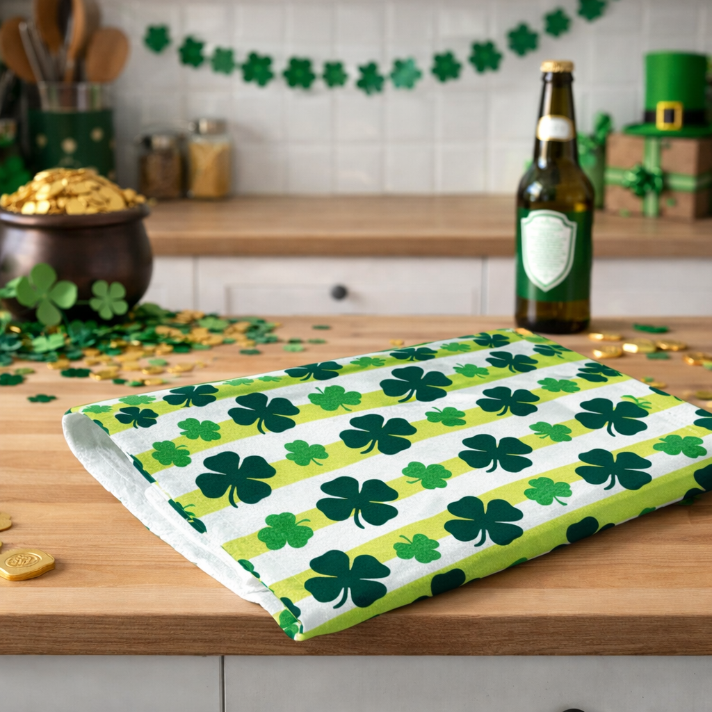 St Patrick’s Day kitchen hand tea towel HTPD01